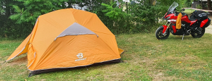 Zelt und Bike
