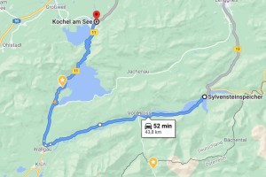 Karte Sylvenstein Walchensee