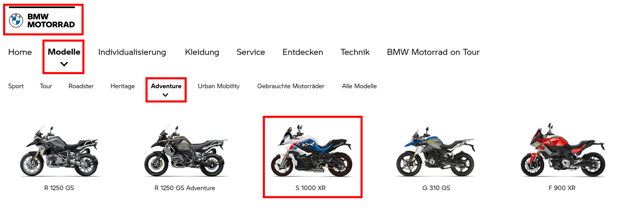 AlleBMW Adventure Modelle 2048x702